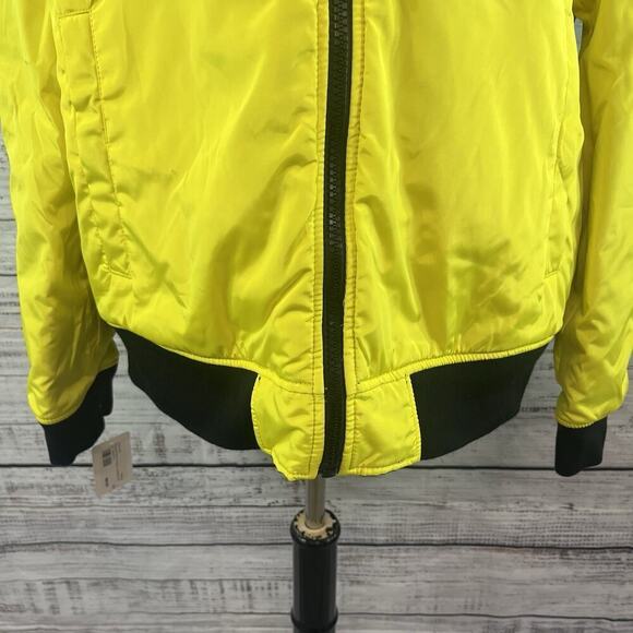 Mens Express Yourself Reversible Full Zip Jacket Coat XL 16 Black Yellow VO4EXP - Picture 4 of 12